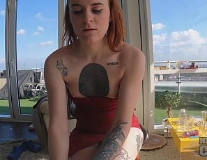 011822_pov_blowjob_and_cum_on_her_tits_ginger_redhead_brille_likes_sucking_dick
