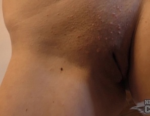 112317_blonde_big_boob_18yo_tasha_shaving_her_pussy_in_the_shower_and_masturbating_with_a_mustache_cosplay